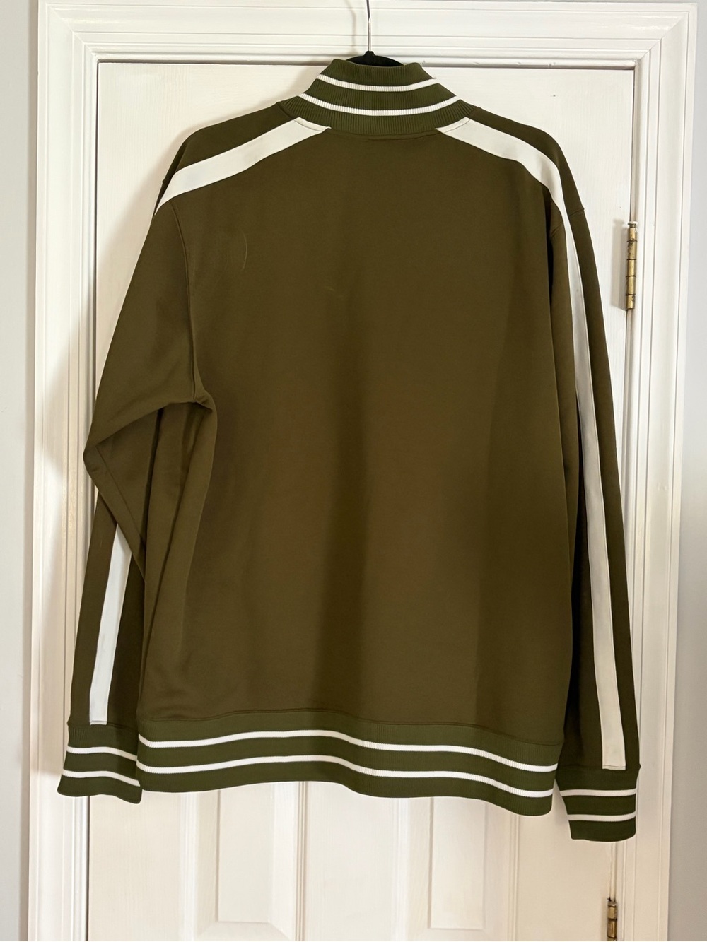 The North Face Olive Green & White Track Jacket - Picture 4 of 4
